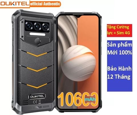 Điện thoại Oukitel WP38 Chính Hãng Mới 100%  | Pin khủng 10600mAh, Siêu bền, chống sốc chống va đập