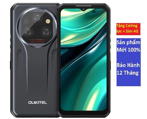 Điện thoại Oukitel WP39 5G chính hãng mới nguyên seal | Cấu hình khủng, pin khủng 11000mAh, siêu bền chống nước chống va đập