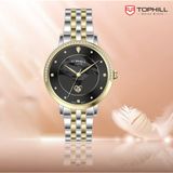 ĐỒNG HỒ TOPHILL TE062L.M6187 Nữ Máy quartz(pin) Dây thép 316L Kính sapphire 3ATM