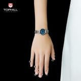 ĐỒNG HỒ TOPHILL TOC001L.S1332 Nữ máy quartz kính sapphire size 27x30mm 3ATM