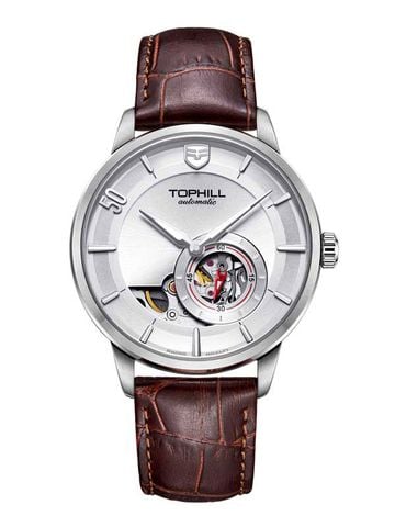 ĐỒNG HỒ TOPHILL TW081G.PZ1658 Nam Máy automatic Dây da Kính sapphire 5ATM