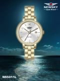 ĐỒNG HỒ NEWSKY NS5011L.S05 Nữ máy quartz Kính sapphire Size 28mm 3ATM