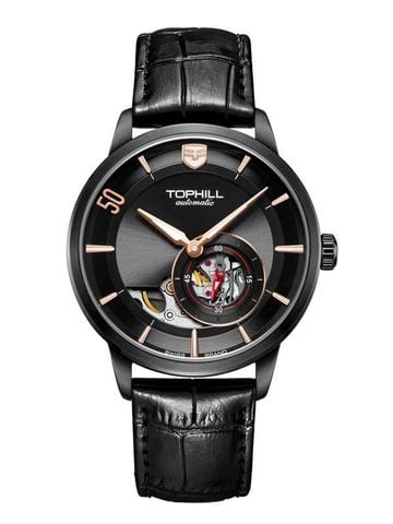 ĐỒNG HỒ TOPHILL TW081G.PB5158 Nam Máy automatic Dây da Kính sapphire 5ATM