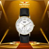 ĐỒNG HỒ NEWSKY NS5503G.L04 nam máy quartz kính sapphire size 38mm 3ATM