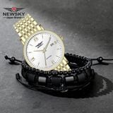 ĐỒNG HỒ NEWSKY NS5009G.S05 Nam máy quartz kính sapphire size 38mm 3ATM