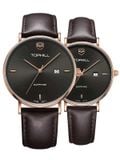 TOPHILL TA031G.PC3057 + TA031L.PC3057 Nam, Nữ Dây thép 316L Máy Quartz (pin) Kính Sapphire