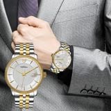 ĐỒNG HỒ TOPHILL TW091G.S6257 Nam máy quartz kính sapphire size 40mm 5ATM