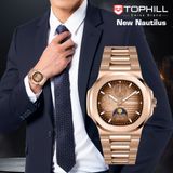 ĐỒNG HỒ TOPHILL TL028G.S3852 Nam máy quartz kính sapphire 5ATM
