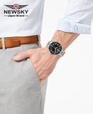 ĐỒNG HỒ NEWSKY NS5017G.S01 Nam máy quartz kính sapphire size 41mm 3ATM