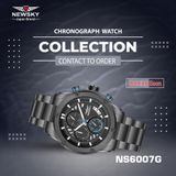 ĐỒNG HỒ NEWSKY NS6007G.S02 Nam máy quartz Kính sapphire size 44mm 5ATM