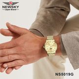 ĐỒNG HỒ NEWSKY NS5019G.S04 Nam máy quartz kính sapphire size 40mm 3ATM