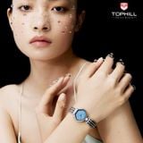 ĐỒNG HỒ TOPHILL TOC001L.S1332 Nữ máy quartz kính sapphire size 27x30mm 3ATM