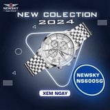 ĐỒNG HỒ NEWSKY NS6005G.S01 Nam máy quartz kính sapphire size 42mm 5ATM