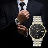 ĐỒNG HỒ NEWSKY NS5009G.S04 Nam máy quartz kính sapphire size 38mm 3ATM