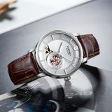 ĐỒNG HỒ TOPHILL TW081G.PZ1658 Nam Máy automatic Dây da Kính sapphire 5ATM