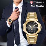 ĐỒNG HỒ TOPHILL TL028G.S2152 Nam máy quartz kính sapphire 5ATM