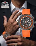ĐỒNG HỒ NEWSKY NS6007G.L03 Nam máy quartz Kính sapphire size 44mm 5ATM