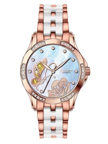 ĐỒNG HỒ BESTDON BD7779L-B02 Nữ Máy Automatic Kính sapphire Size 35mm 5ATM