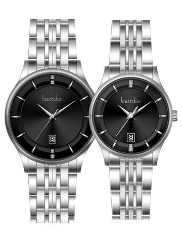 ĐỒNG HỒ BESTDON BD99270GL-B02 Cặp Máy quartz(pin) Kính sapphire 3ATM