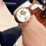 ĐỒNG HỒ TOPHILL TW083G.PZ3258 Nam Máy Automatic Kính sapphire Size 40mm 5ATM
