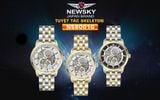 ĐỒNG HỒ NEWSKY NS8001G.S03 Nam máy automatic Kính sapphire Size 41mm 5ATM