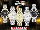 ĐỒNG HỒ NEWSKY NS5001G.S05 Nam Máy quartz Kính sapphire Size 39mm 3ATM