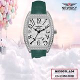 ĐỒNG HỒ NEWSKY NS5003L.L04 Nữ Máy quartz kinh sapphire size 28x38mm 3ATM