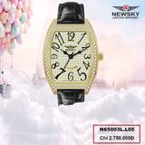 ĐỒNG HỒ NEWSKY NS5003L.L05 Nữ Máy quartz Kính sapphire Size 28x38mm 3ATM