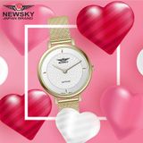 ĐỒNG HỒ NEWSKY NS5004L.S03 Nữ Máy quartz Kính sapphire Size32mm 3ATM