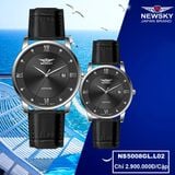 ĐỒNG HỒ NEWSKY NS5008G.L02 Nam máy quartz kính sapphire size 38mm 3ATM