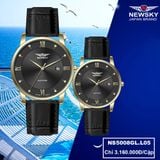 ĐỒNG HỒ NEWSKY NS5008G.L05 Nam máy quartz kính sapphire size 38mm 3ATM