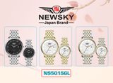 ĐỒNG HỒ NEWSKY NS5015L.S05 Nữ máy quartz Kính sapphire Size 36mm 3ATM
