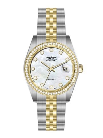 ĐỒNG HỒ NEWSKY NS5026L.S03 Nữ máy quartz kính sapphire size 31mm 3ATM