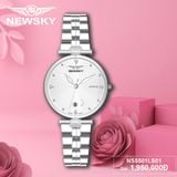 ĐỒNG HỒ NEWSKY NS5501L.S01Nữ Máy quartz Kính sapphire Size 30mm 3ATM