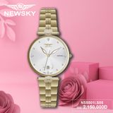 ĐỒNG HỒ NEWSKY NS5501L.S05 nữ máy quartz kính sapphire size 30mm 3ATM