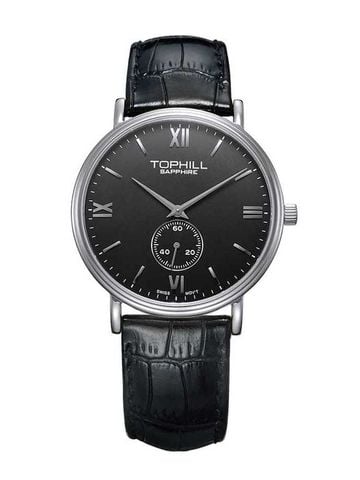 ĐỒNG HỒ TOPHILL TA021G.PB1197 Nam dây da máy Quartz kính Sapphire Size 39mm 3ATM