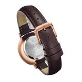 ĐỒNG HÔ TOPHILL TA031L.PC3057 Nữ dây Da vỏ Thép 316L máy Quartz Size 31,3 Sapphire 3ATM