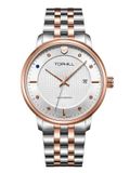 ĐỒNG HỒ TOPHILL TA032G.S7238 Nam dây Thép 316L máy Quartz kính Sapphire Size 42mm 5ATM