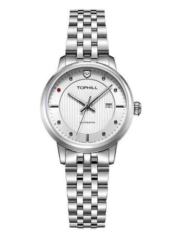 ĐỒNG HỒ TOPHILL TA032L.S1238 Nữ dây Thép 316L máy Automatic kính Sapphire Size 30mm 5ATM