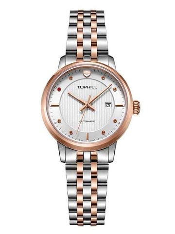 ĐỒNG HỒ TOPHILL TA032L.S7238 Nữ dây Thép 316L máy Automatic kính Sapphire Size 30mm 5ATM