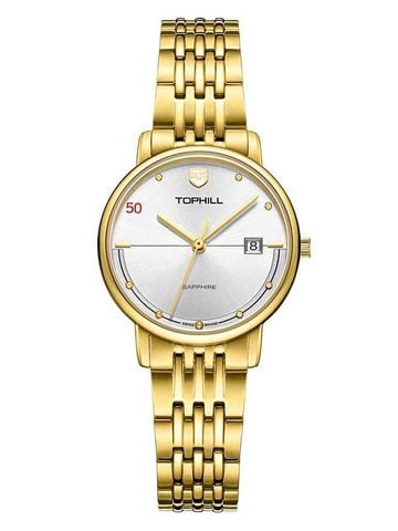 ĐỒNG HỒ TOPHILL TA033L.S2252 Nữ dây Thép 316L máy Quartz kính Sapphire Size 29mm 3ATM