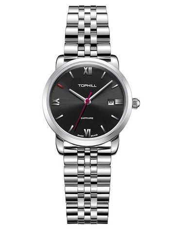 ĐỒNG HỒ TOPHILL TA035L.S1192 Nữ dây Thép 316L máy Quartz kính Sapphire Size 29mm 5ATM