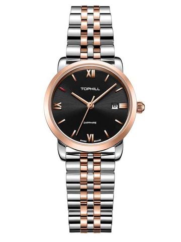 ĐỒNG HỒ TOPHILL TA035L.S7192 Nữ dây thép 316L máy Quartz kính Sapphire Size 29mm 5ATM