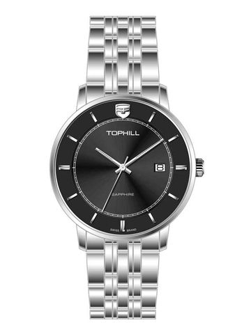 ĐỒNG HỒ TOPHILL TA037G.S1152 Nam Máy Quartz(pin) Kính sapphire Size 40mm 5ATM