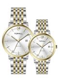 ĐỒNG HỒ TOPHILL TA038G.S6652 & TA038L.S6652 Cặp Máy quartz(pin) Kính sapphire 5ATM