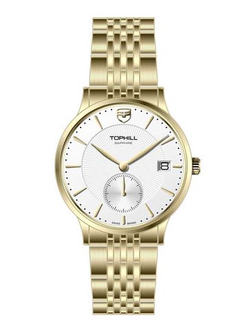 ĐỒNG HỒ TOPHILL TA051G.S2652 Nam Máy Quartz(pin) Kính sapphire Size 40mm 5ATM