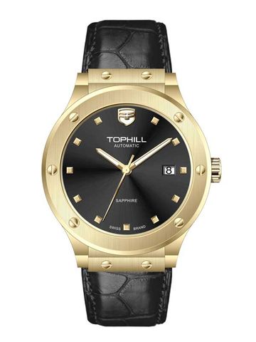 ĐỒNG HỒ TOPHILL TA053G.SB2152 Nam Máy automatic Dây da Kính sapphire 5ATM