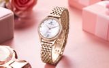 ĐỒNG HỒ TOPHILL TE032L.M3288 Nữ dây Thép 316L máy Automatic kính Sapphire Size 31mm 5ATM