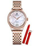 ĐỒNG HỒ TOPHILL TE032L.M3288 Nữ dây Thép 316L máy Automatic kính Sapphire Size 31mm 5ATM