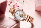 ĐỒNG HỒ TOPHILL TE035L.M3238 Nữ dây Thép 316L máy Automatic kính Sapphire Size 31mm 5ATM